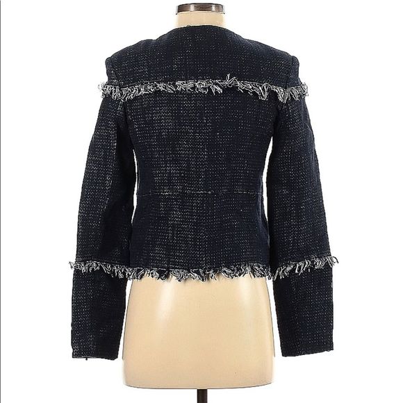 Banana republic linen blend jacket size 4 - Picture 2 of 6